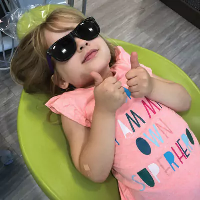 General Anesthesia Dentistry El Paso Patient Two Thumbs Up